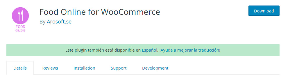 Food Online for Woocommerce Plugin