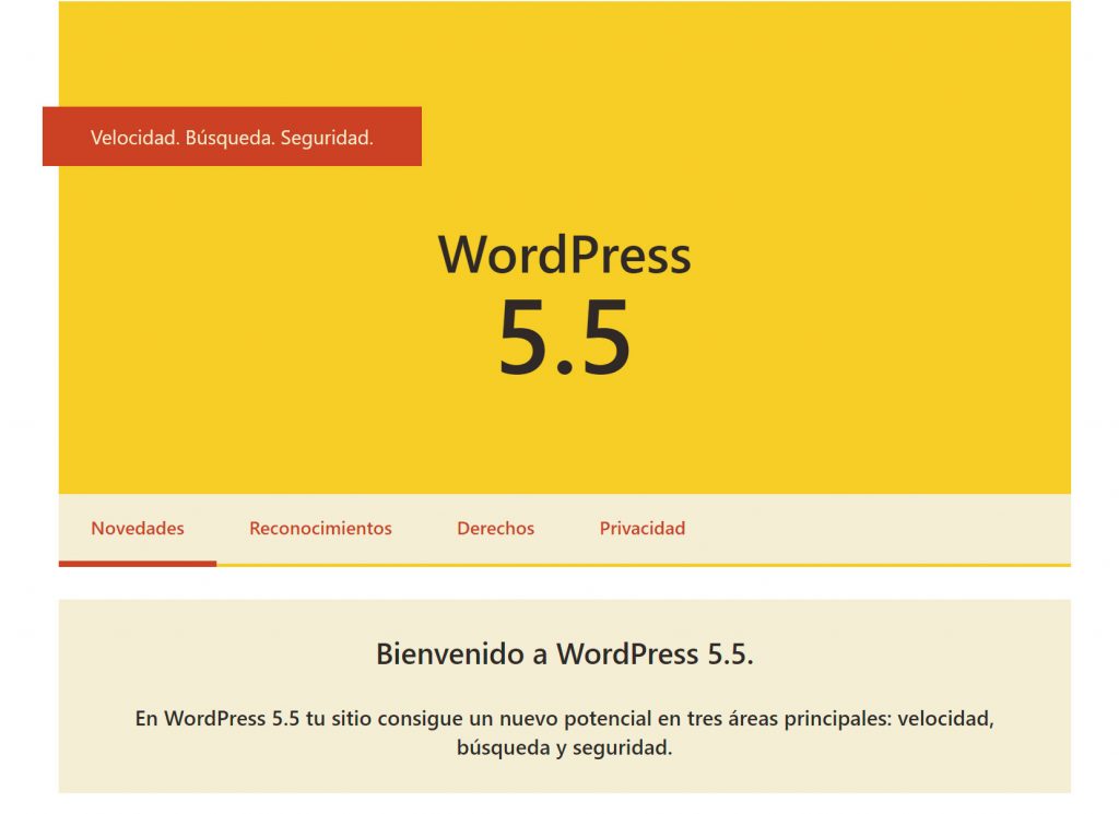 WordPress 5.5